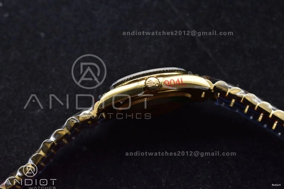 with Best Edition Bracelet YG President Gold Dial V5 Weight) Diamond (Gain 904L vr3255 DayDate QF Steel on 36 Square 0118